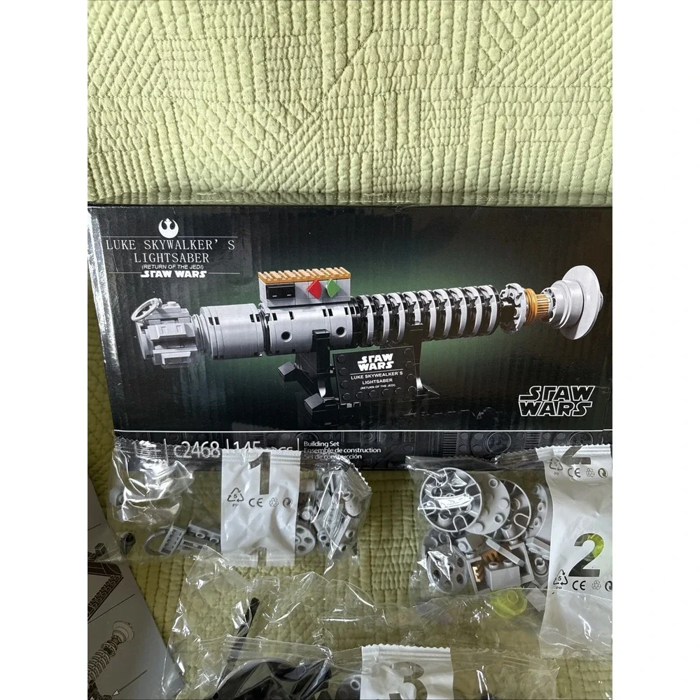 Lightsaber Building Block Set 145 Pieces C2468 Sci-Fi Display Model Unbranded